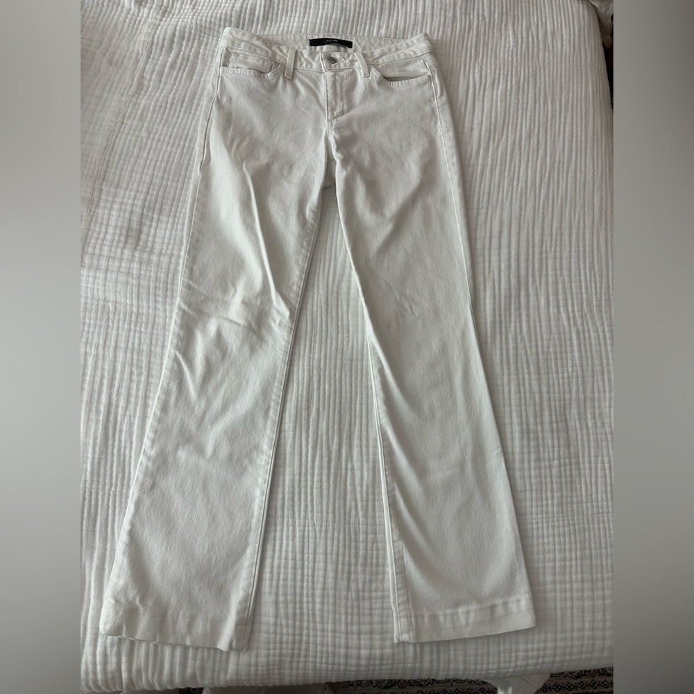 Joe's White Denim bootcut jeans